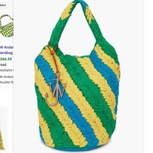 JW Anderson Shopper Organic-Cotton Knit Tote bag